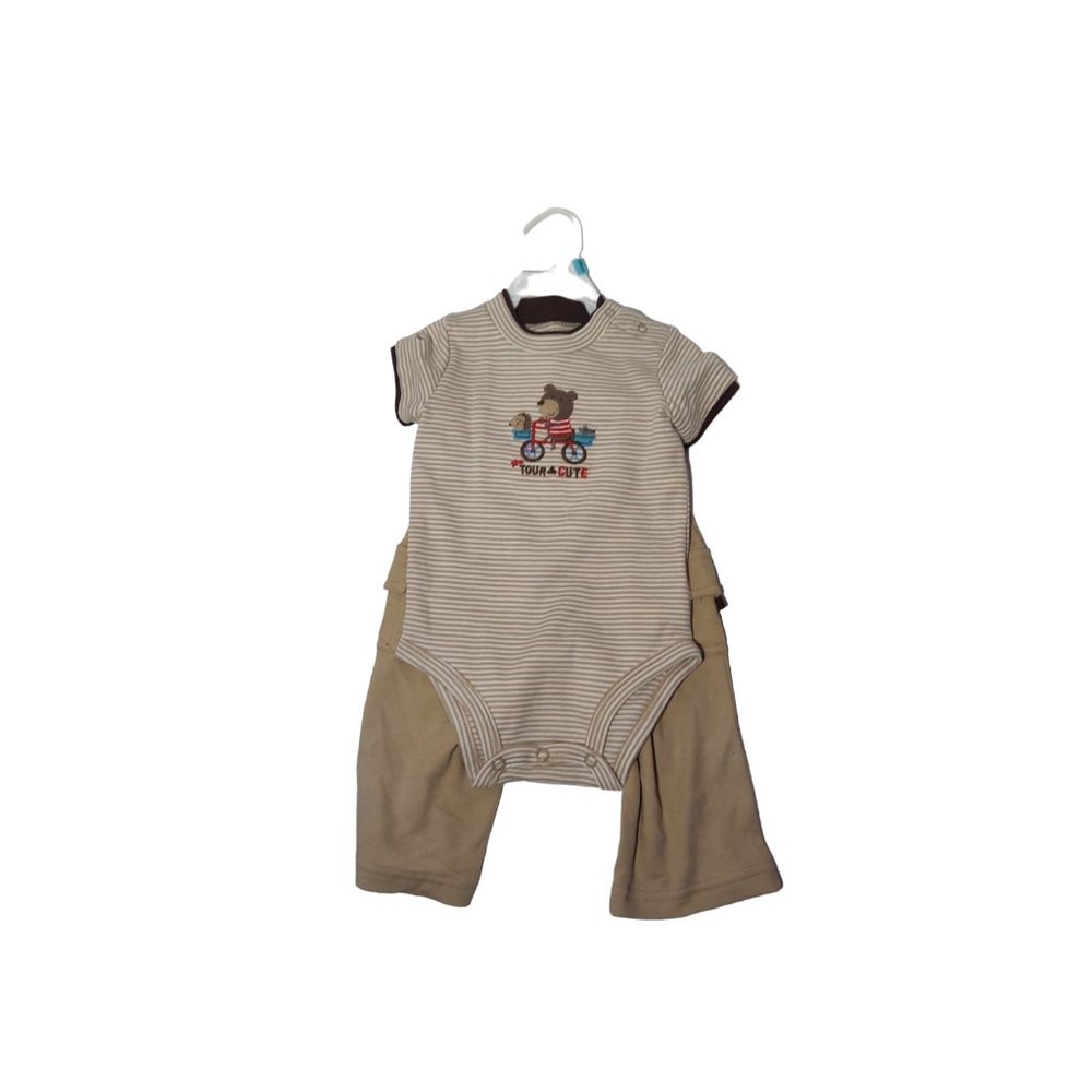 Bear Tour and Cute outfit Excellent Condition New Never Used Six Month Toddlers